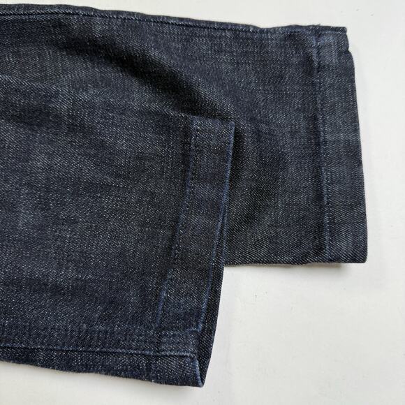 Gap 1969 Dark Wash Low Rise Slim Straight Leg Trouser Jeans Size 28 6T Y2K Style - Picture 8 of 9